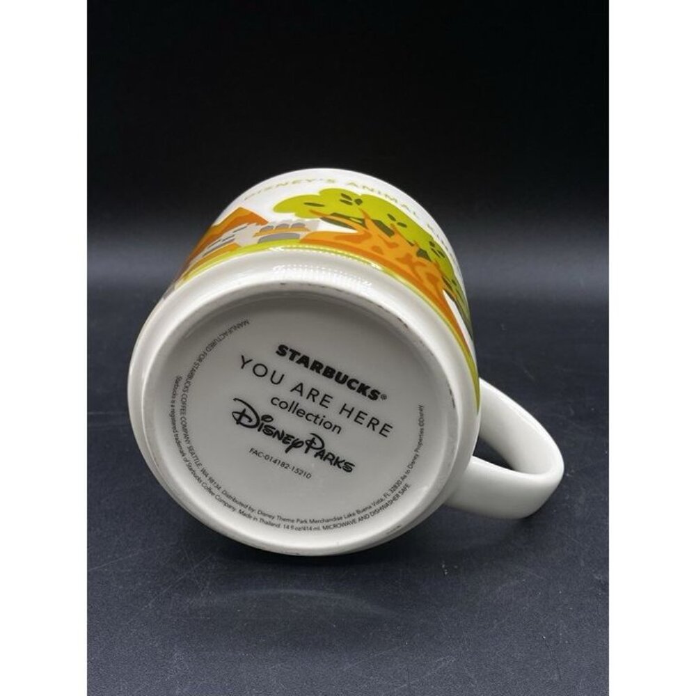 Starbucks Disney's Animal Kingdom Coffee Mug You Are Here Series 14 oz - Picture 8 of 9